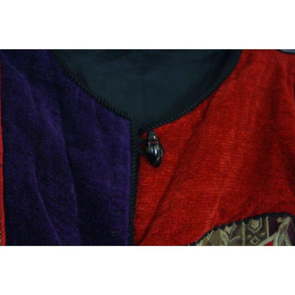 Vintage Julia Kim Patchwork Tapestry Toggle Butto… - image 4